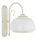 Wandlampe blendarm Glas Metall Wei&szlig; E27 B:18,5 cm