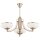 Deckenleuchte 3-flammig Glas Wei&szlig; Gold E27 B:64 cm