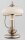 Tischlampe Glas Metall Wei&szlig; Gold E27 H:31 cm Modern