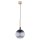 Pendelleuchte Glas Schwarz Natur E27 L:20 cm Modern