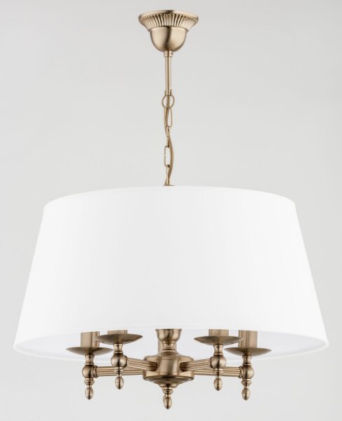 Pendelleuchte 5-flammig Stoff E14 L:50 cm dekorativ