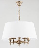 Pendelleuchte 5-flammig Stoff E14 L:50 cm dekorativ