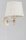 Wandlampe blendarm Stoff Weiß E14 B:20 cm dekorativ