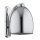 Wandleuchte Rauchglas Chrom E27 B:17 cm Modern wohnlich