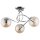 Deckenlampe 3-flammig Glas Chrom Bernstein E14 B:51 cm