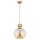 Pendelleuchte Holz Glas E27 L:25 cm Modern dekorativ
