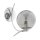 Wandlampe Rauchglas Metall Chrom E14 B:15 cm Modern