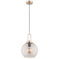 Pendelleuchte Glas Gold Bernstein E27 L:25 cm Modern