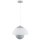 Pendelleuchte blendarm Glas Grau E27 &Oslash;30 cm wohnlich