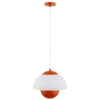 H&auml;ngelampe blendarm Glas Rost E27 L:30 cm dekorativ