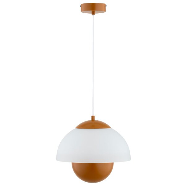 Pendelleuchte Glas Rost E27 L:30 cm Modern dekorativ