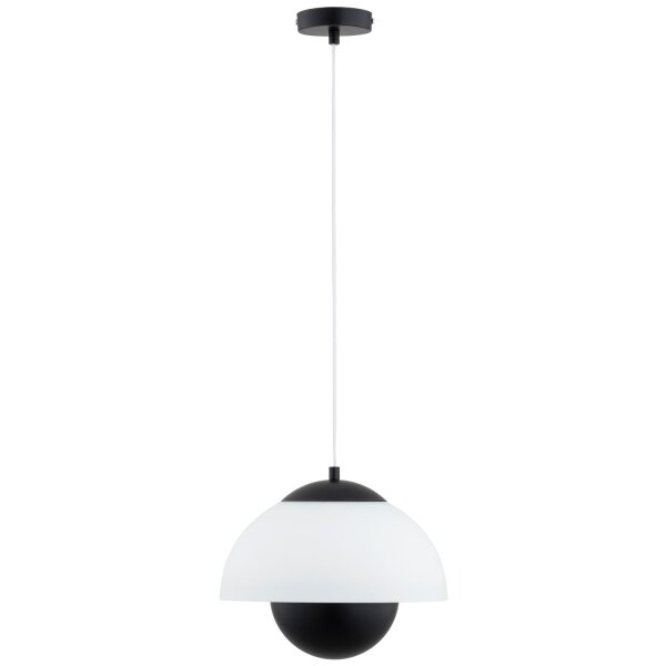 Hängelampe Glas Schwarz E27 L:30 cm Modern dekorativ
