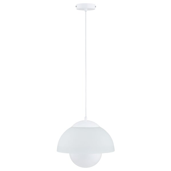 Pendelleuchte Glas Weiß E27 L:30 cm Modern dekorativ