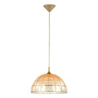 Hängelampe Glas Gold Bernstein E27 rund Ø36...