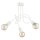 Deckenleuchte Retro 3-flammig Metall Creme E27 B:48 cm