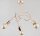 Deckenlampe 3-flammig Metall Kupfer E27 B:48 cm Retro