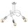 Deckenlampe 3-flammig Metall Chrom E27 B:48 cm Retro
