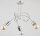 Deckenlampe 3-flammig Metall Chrom E27 B:48 cm Retro