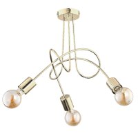 Deckenlampe Metall Gold E27 L:48 cm Modern dekorativ