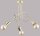 Deckenlampe Metall Gold E27 L:48 cm Modern dekorativ