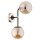 Wandleuchte blendarm Glas Gold Bernstein E14 B:15 cm