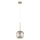 Pendelleuchte Glas Bernstein Gold E27 L:20 cm Modern