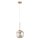 Pendelleuchte Glas Bernstein Gold E27 L:20 cm Modern