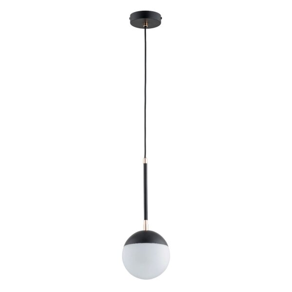 Hängelampe Glas Schwarz blendarm E14 L:15 cm Modern