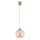 Pendelleuchte Glas Bernstein Gold E27 L:20 cm Modern
