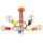 Deckenlampe Kinder 5-flammig Metall Bunt E27 B:51 cm