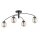 Deckenlampe Glas Schwarz Bernstein E14 B:50 cm Modern