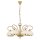 Hängelampe 5-flammig Glas Weiß Gold E27 L:61,5 cm