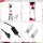Lavalampe Rot Silber 39,5 cm hoch G9 Retro Design