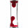Lavalampe Rot Silber 39,5 cm hoch G9 Retro Design