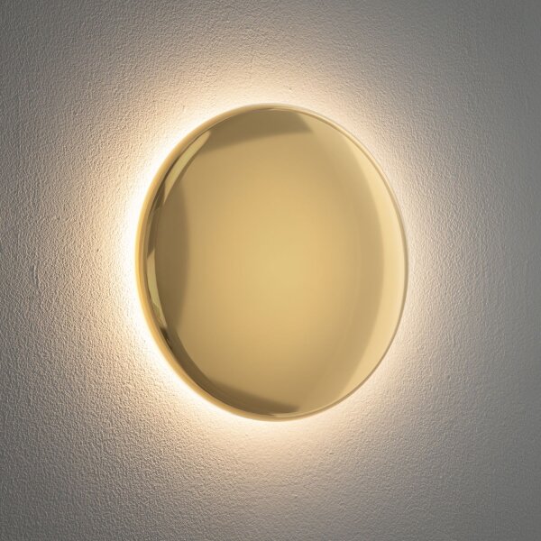 LED Wandleuchte Gold Aluminium 180 lm 3000K Ø21 cm rund