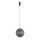 LED Pendelleuchte Schwarz Rauchglas 3000K Ø34,5 cm rund