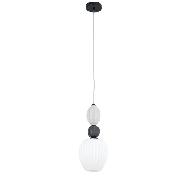 Pendelleuchte blendarm Keramik Glas E14 Ø17 cm Modern