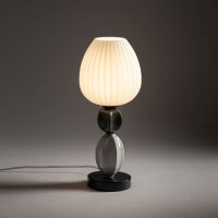 Tischleuchte Keramik Glas Keramik Schwarz E14 H:39,5 cm