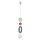 Pendelleuchte Beige Blau Terrakotta Glas G9 L:12 cm