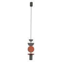 Pendelleuchte Grau Terrakotta Stahl GU10 &Oslash;12 cm Modern