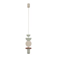Pendelleuchte Beige Terrakotta Modern GU10 &Oslash;12 cm Stahl