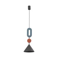 Pendelleuchte Blau Terrakotta Graphit GU10 &Oslash;20,5 cm