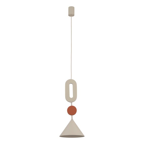 Pendelleuchte Beige Terrakotta GU10 Ø20,5 cm Modern