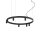 Pendelleuchte Schwarz Aluminium GU10 Ø80 cm rund