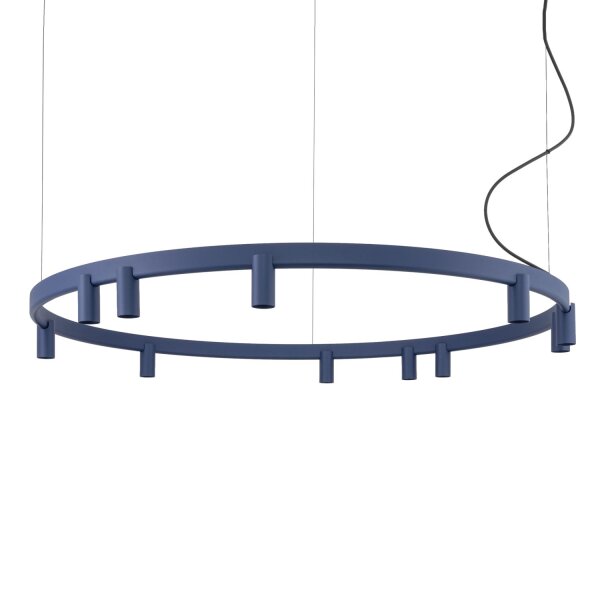 Pendelleuchte Marineblau Aluminium GU10 Ø116 cm rund