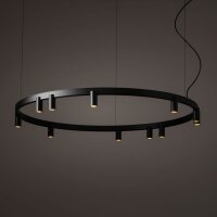 Pendelleuchte Schwarz Aluminium GU10 Ø116 cm rund