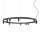 Pendelleuchte Schwarz Aluminium GU10 Ø116 cm rund