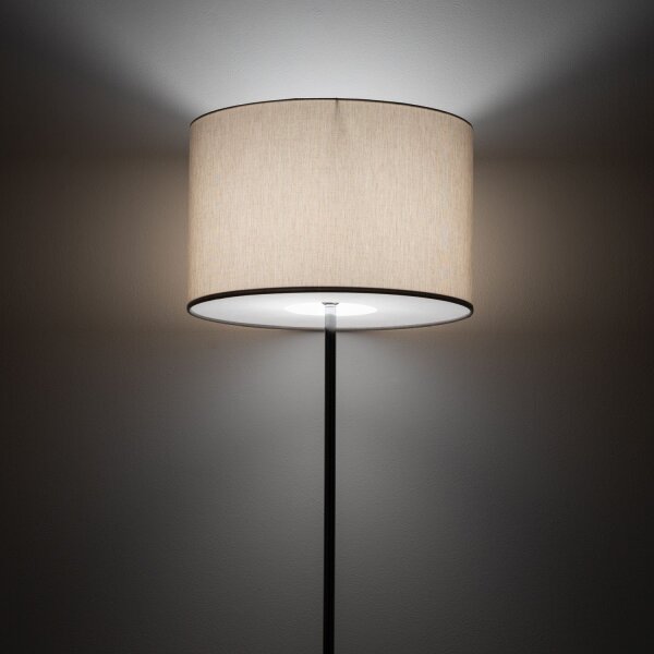 Stehleuchte blendarm Creme Stoff E27 154 cm Modern