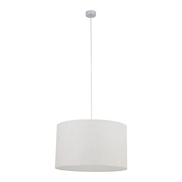 Pendelleuchte blendarm Creme Stoffschirm E27 Ø50 cm