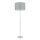Stehleuchte blendarm Grau Stoff E27 H:154 cm Modern